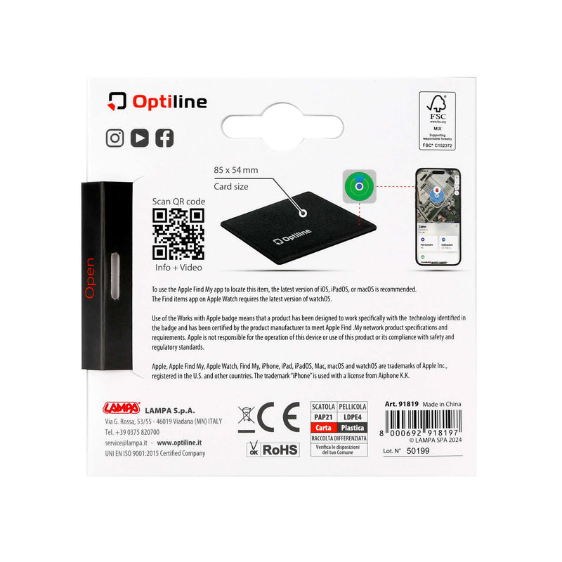 Afbeelding laden in galerijviewer, Optiline tracker flex, ultra-thin foldable adhesive locator