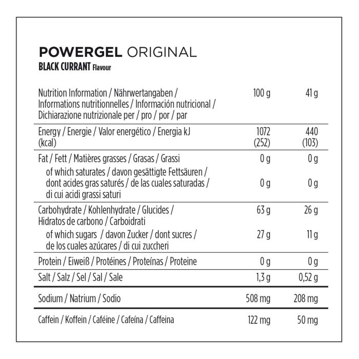 Afbeelding laden in galerijviewer, Powerbar powergel original (24 x 41gr) - black currant (caffeine)
