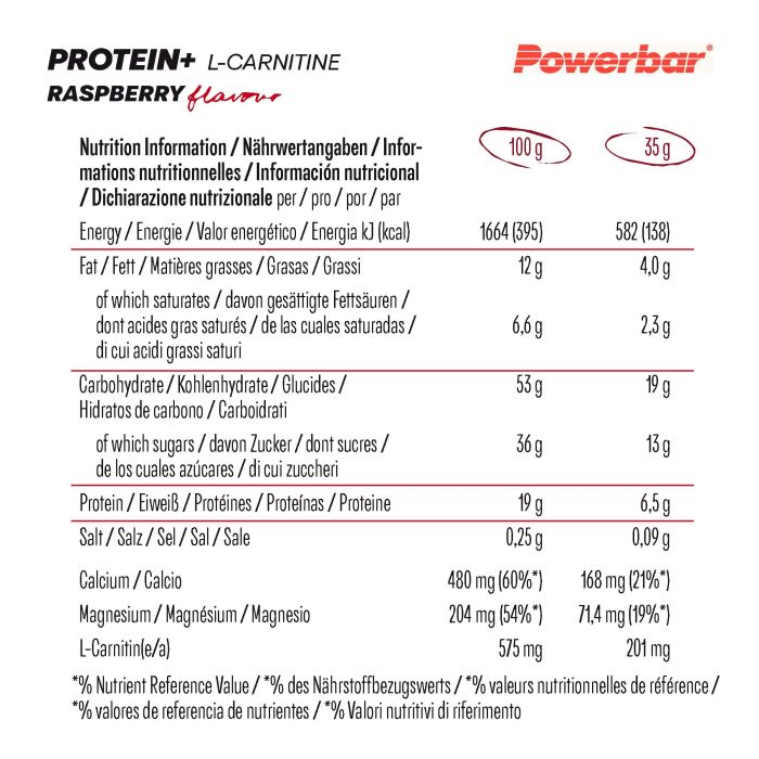 Afbeelding laden in galerijviewer, Powerbar protein+ l-carnitine (30 x 35gr) - raspberry-yoghurt
