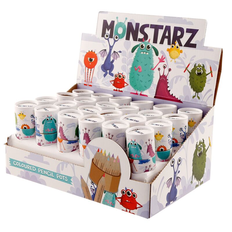 Afbeelding laden in galerijviewer, Monstarz monsters - kleurpotloden tekenkoker