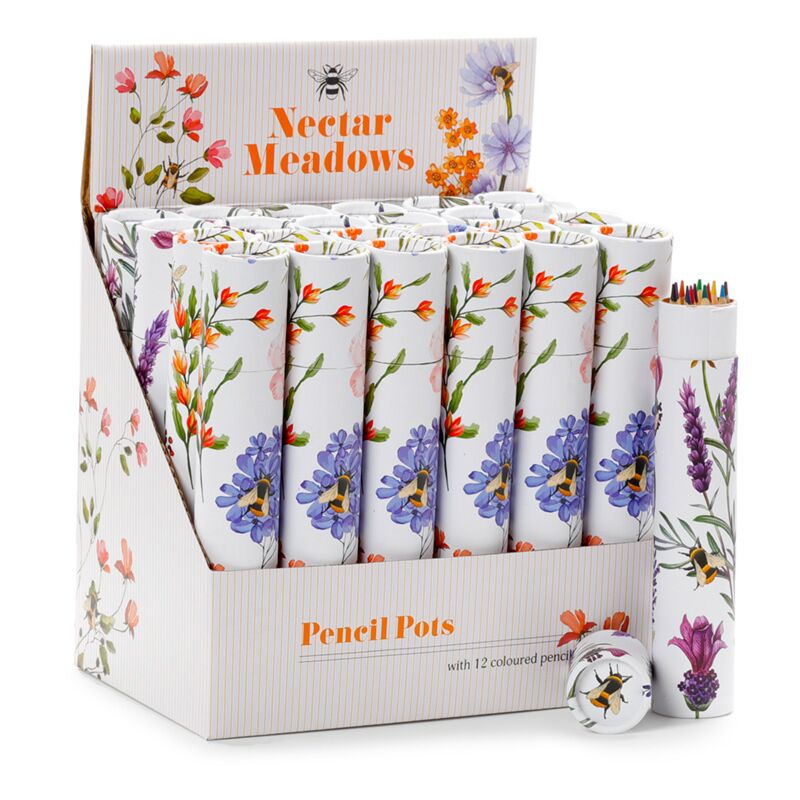Afbeelding laden in galerijviewer, Nectar meadows - large tekenkoker 12 kleurpotloden