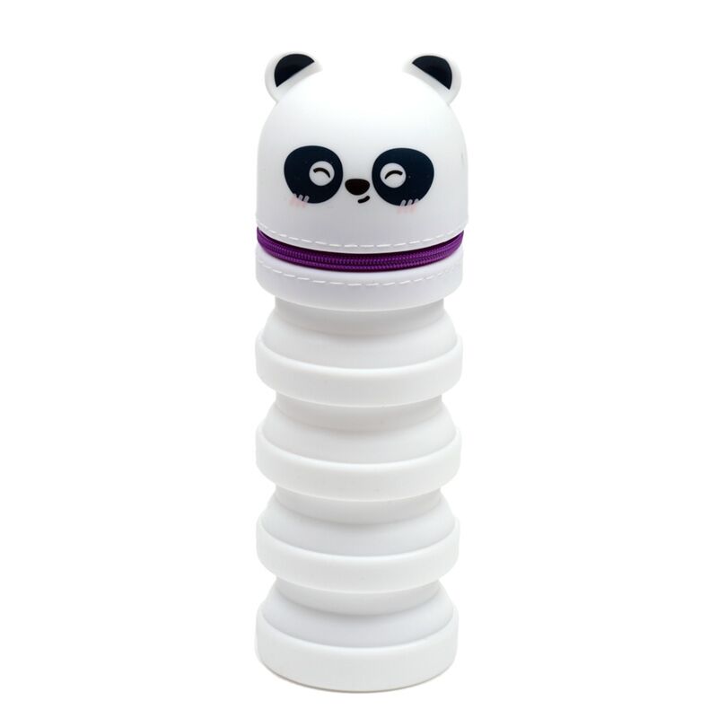 Afbeelding laden in galerijviewer, Adoramals panda pop up siliconen potloodetui