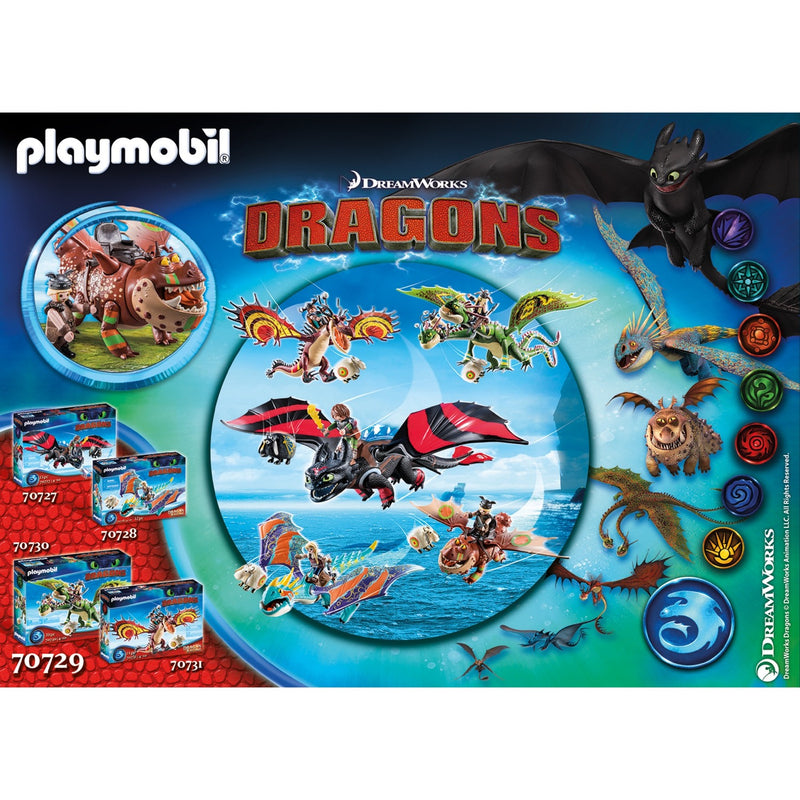Afbeelding laden in galerijviewer, PLAYMOBIL Dragons Dragon Racing: Vissenpoot en Speknekje