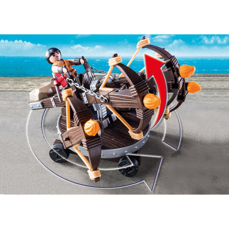 Afbeelding laden in galerijviewer, PLAYMOBIL Dragons Eret met viervoudige ballista