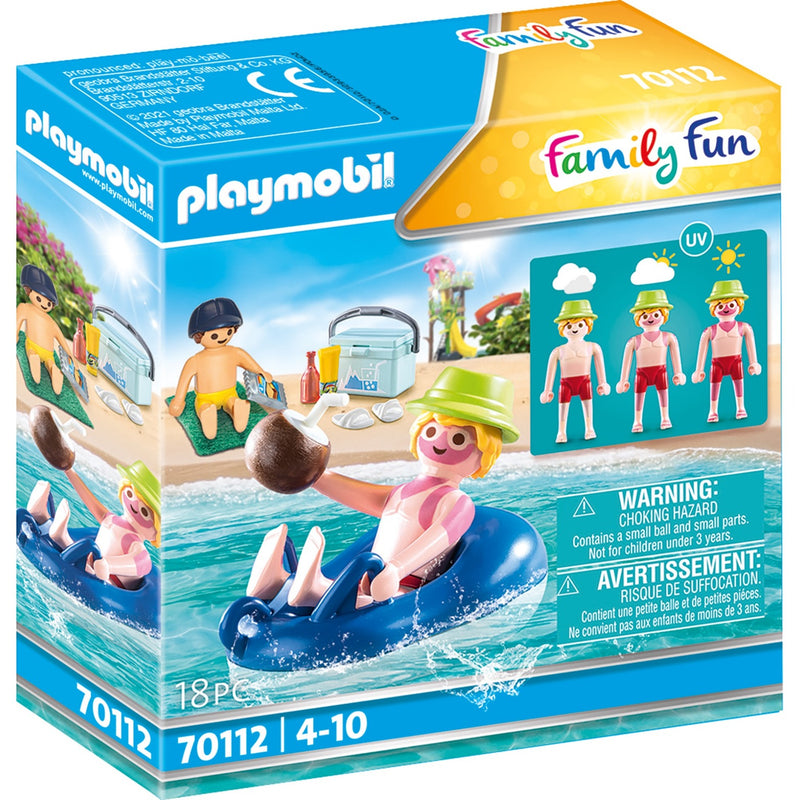 Afbeelding laden in galerijviewer, PLAYMOBIL Family Fun Badgast met Zwembanden 70112