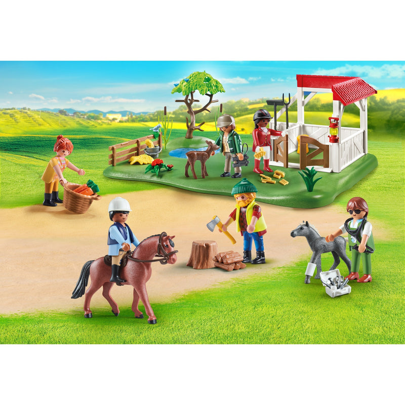 Afbeelding laden in galerijviewer, Playmobil My Figures Paardenranch 70978
