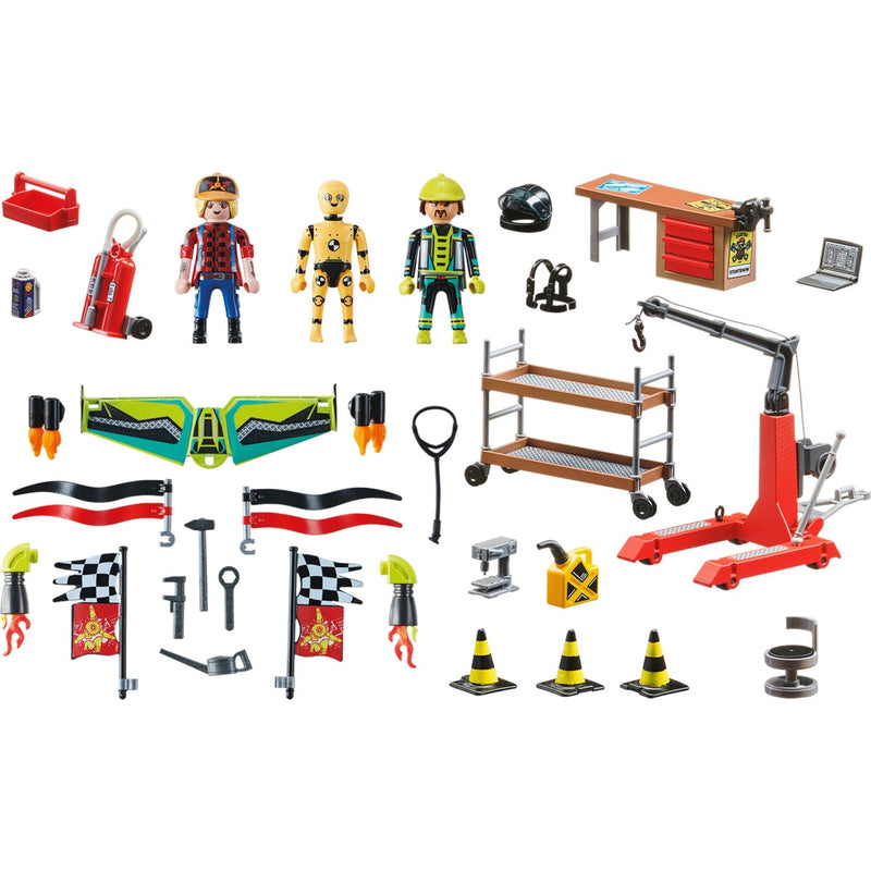 Afbeelding laden in galerijviewer, PLAYMOBIL Stuntshow Air Stuntshow servicestation