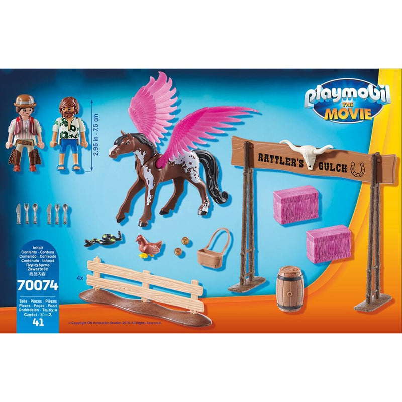Afbeelding laden in galerijviewer, PLAYMOBIL PLAYMOBIL THE MOVIE Marla en Del met gevleugeld paard