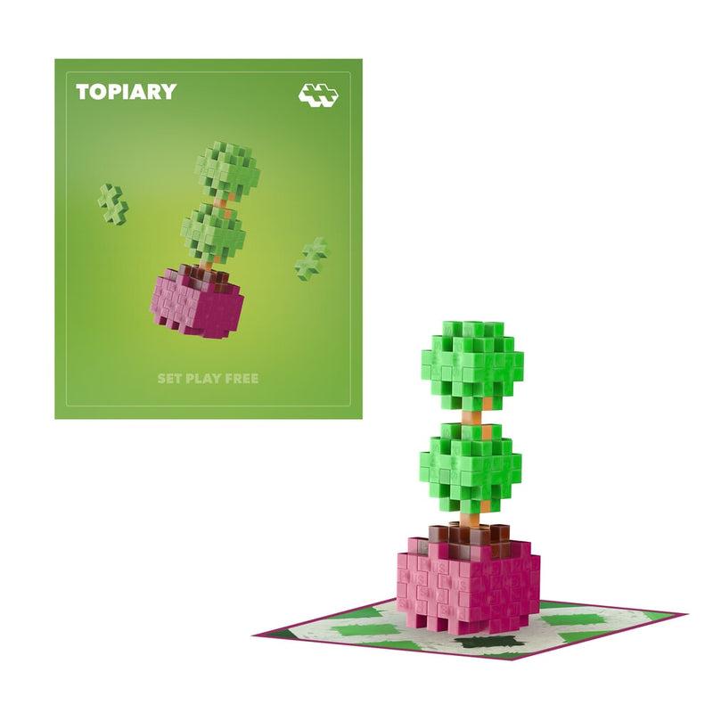 Afbeelding laden in galerijviewer, Plus plus plant packs - topiary plus-plus flowers plants (4341)
