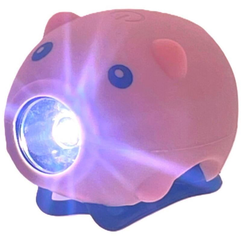 Afbeelding laden in galerijviewer, Pexkids fietstoeter varken met led lamp usb roze