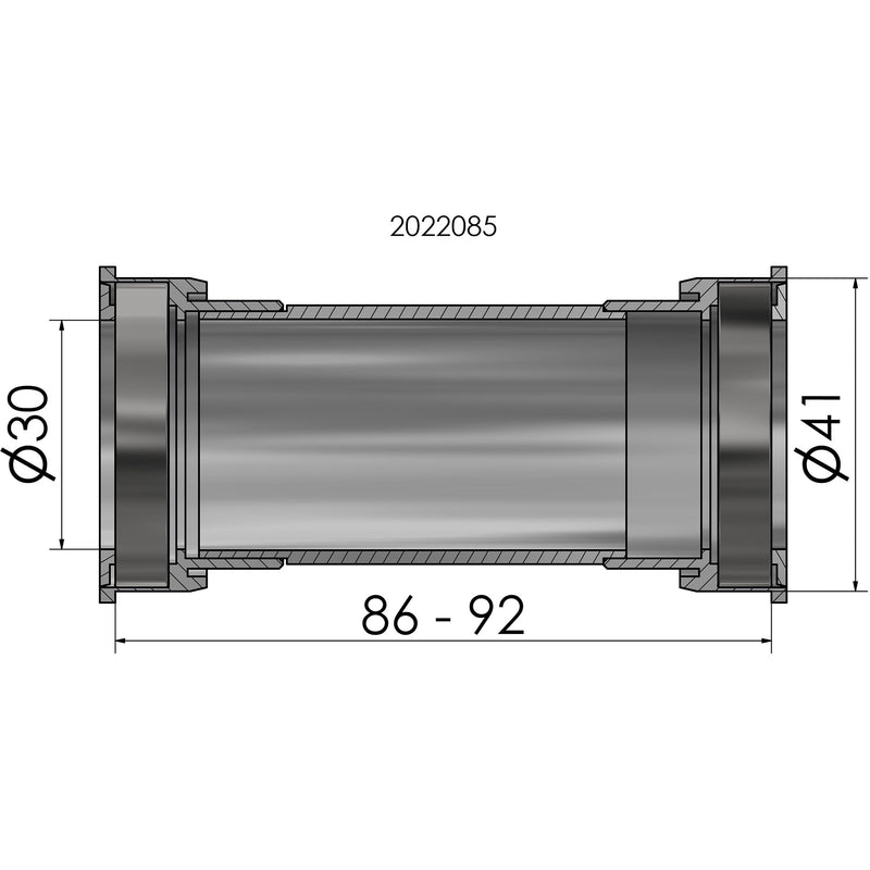 Afbeelding laden in galerijviewer, Elvedes bracketset press fit bot.bracket press fit 41mm bb86-92 shim.