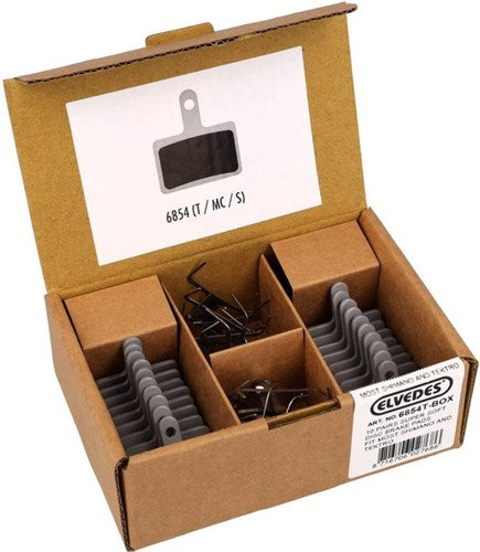 Afbeelding laden in galerijviewer, Elvedes schijfremblokset - shimano - organische compound (resin) - 10 paar