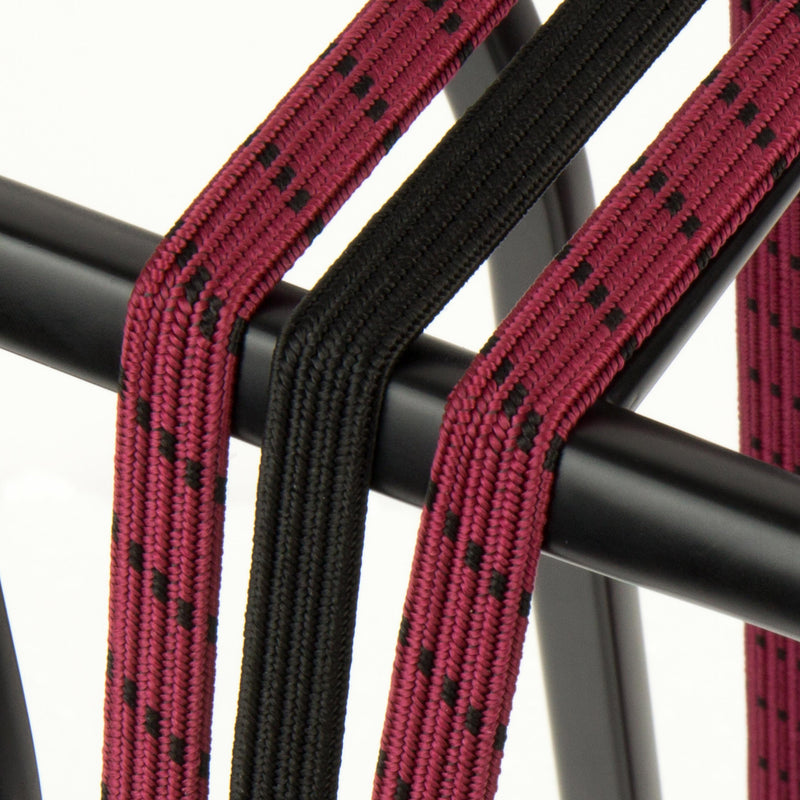 Afbeelding laden in galerijviewer, Widek triobinder eye met haak 3x12mm zwart bordeaux