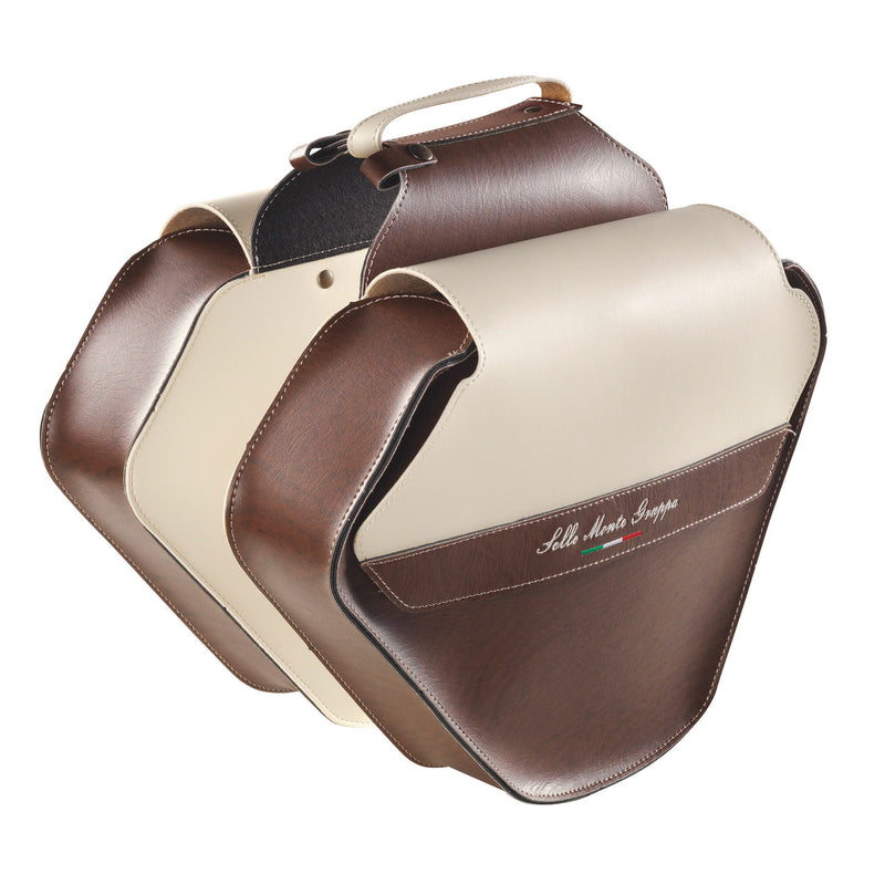 Afbeelding laden in galerijviewer, Monte grappa dubbele tas 17,5l fashion skay donkerbruin cream