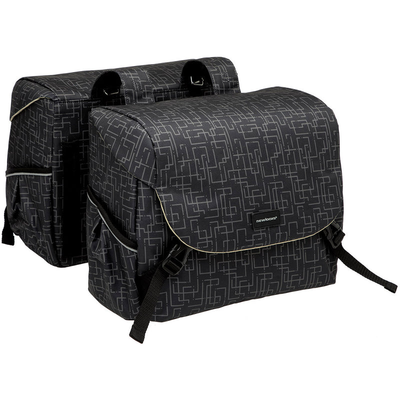 Afbeelding laden in galerijviewer, Mondi Joy Dubbele Fietstas - Waterafstotend Polyester - Zwart - 38L