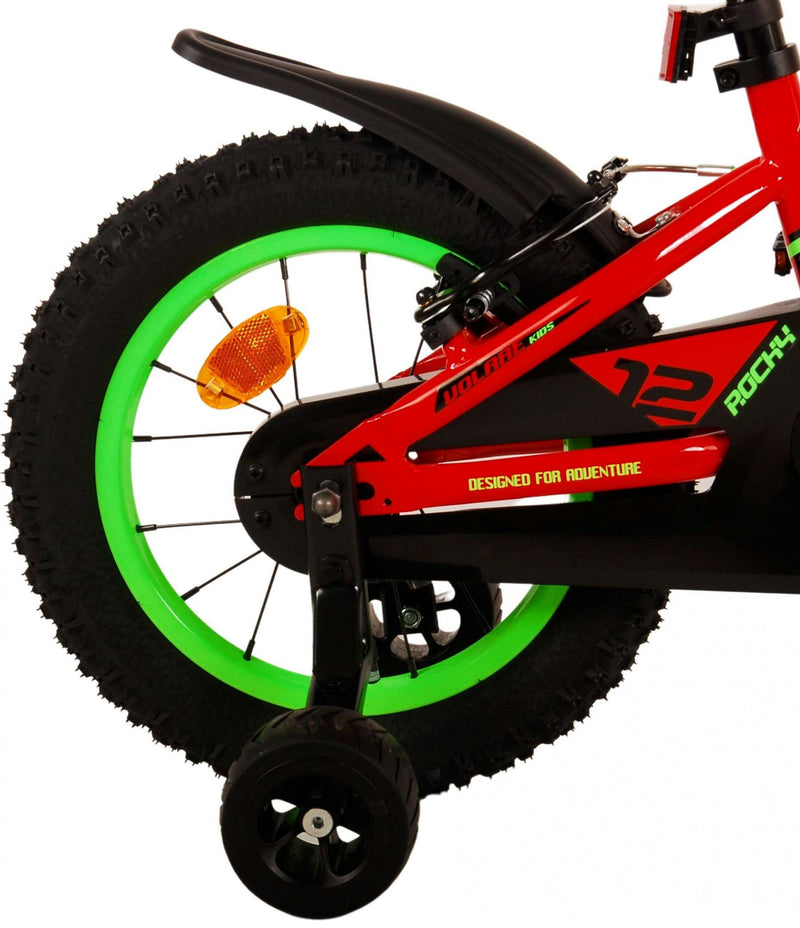 Afbeelding laden in galerijviewer, Volare Rocky Kinderfiets Jongens 14 inch Rood Twee handremmen