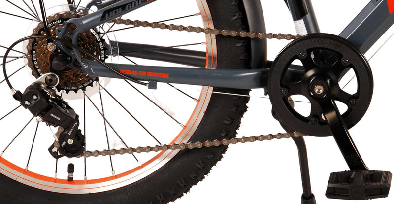 Afbeelding laden in galerijviewer, Volare Rocky Kinderfiets - 20 inch - Grijs Oranje - 6 speed - Prime Collection