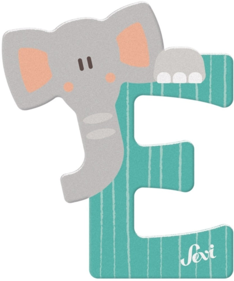 Afbeelding laden in galerijviewer, Sevi letter e elephant: 10 cm (83005)