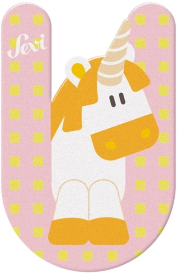 Afbeelding laden in galerijviewer, Sevi letter u unicorn: 10 cm (83021)