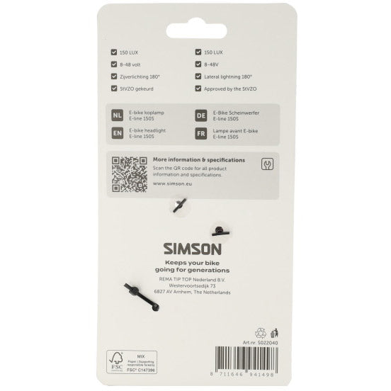 Afbeelding laden in galerijviewer, Simson koplamp aurora e-line 150s