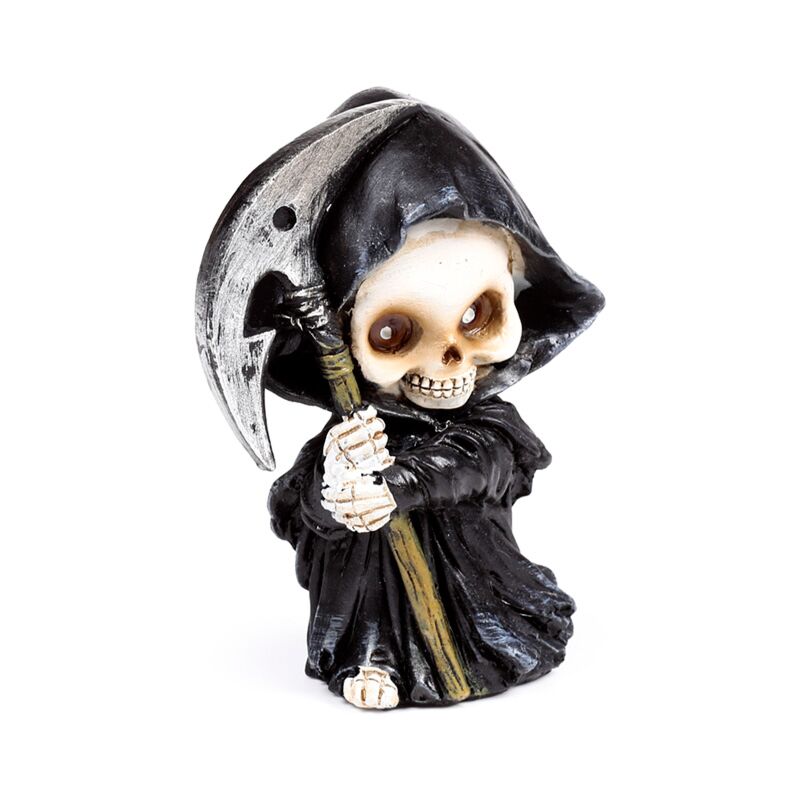 Afbeelding laden in galerijviewer, 3-delige the reaper mini schedel set with zeis
