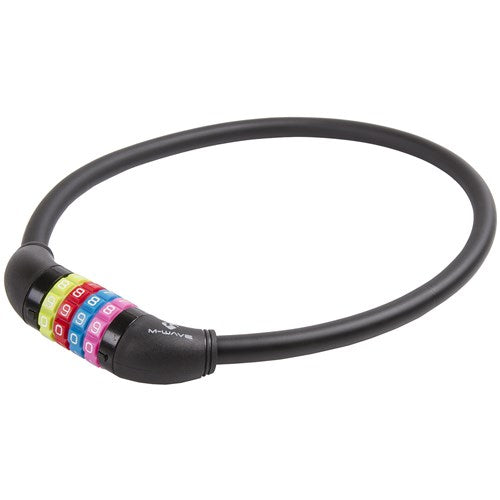 Afbeelding laden in galerijviewer, Messingschlager m-wave cijfer-kabelslot silicone zwart 65cm12mm