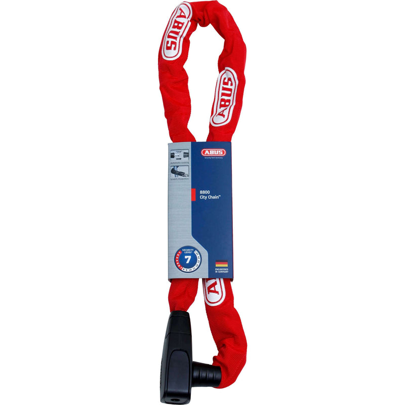 Afbeelding laden in galerijviewer, Abus CityChain 8800 120 Rood - Kettingslot 120cm
