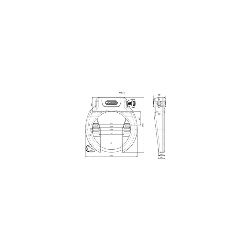 Afbeelding laden in galerijviewer, Abus ringslot amparo 4750 x r