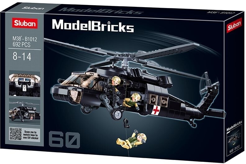 Afbeelding laden in galerijviewer, Sluban modelbircks amerikaanse medische legerhelikopter (m38-b1012)