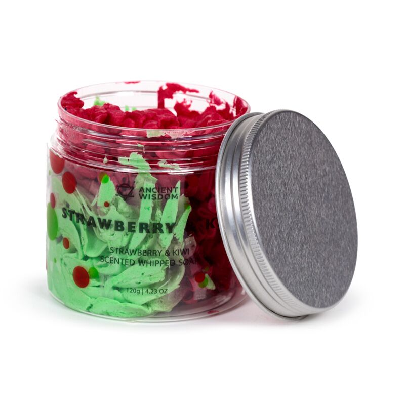 Afbeelding laden in galerijviewer, Aardbei kiwi pot met whipped soap bodywash