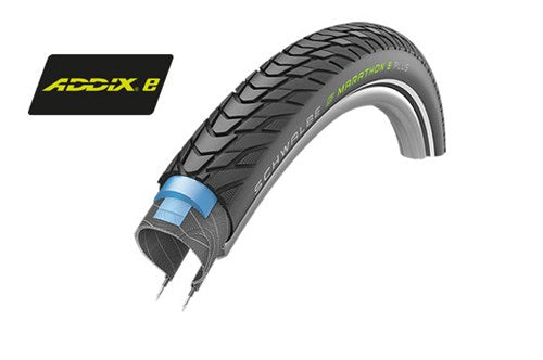 Afbeelding laden in galerijviewer, Buitenband Schwalbe Marathon E-Plus Performance Line 28 x 2.00 50-622 mm - zwart met reflectie