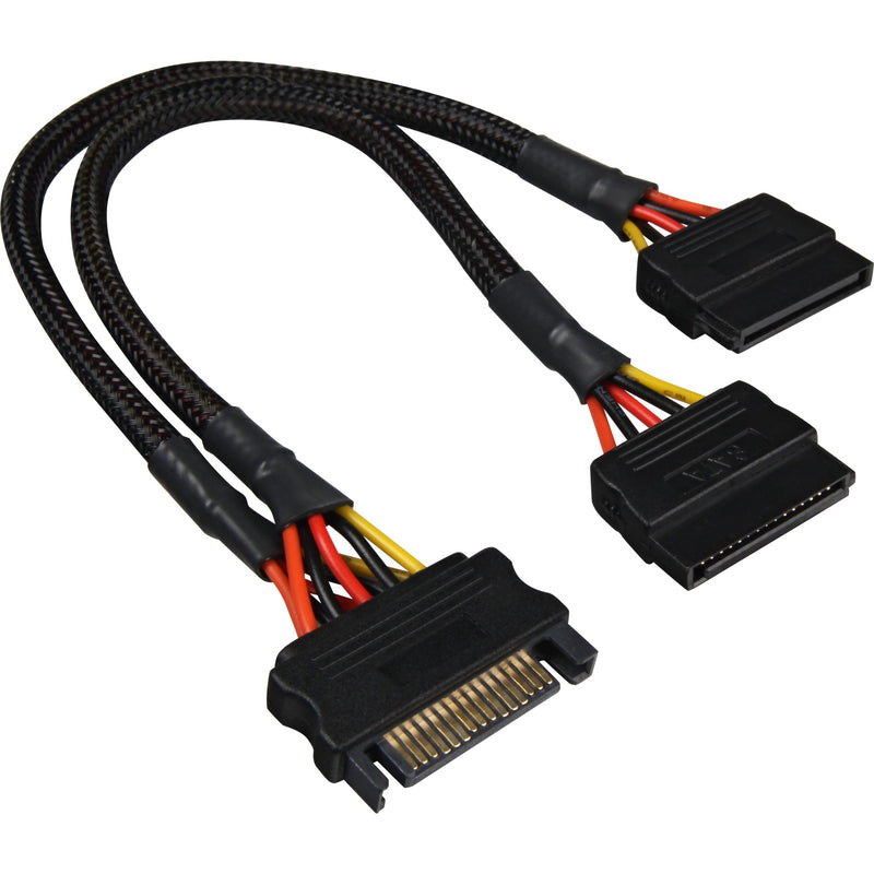 Afbeelding laden in galerijviewer, Sharkoon sata ystroomadapter, 0,20m