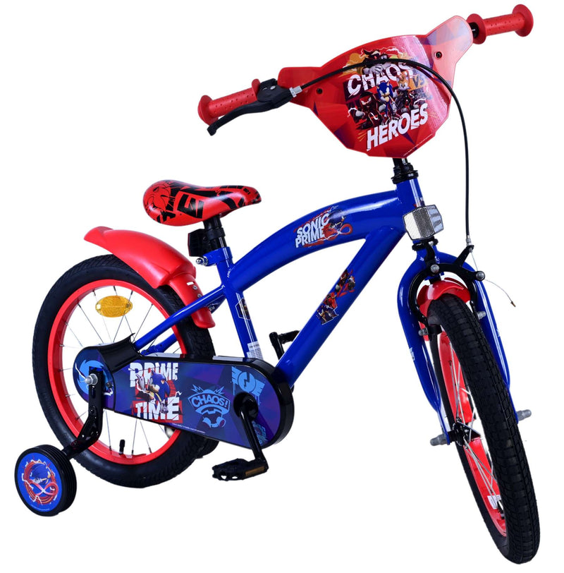 Afbeelding laden in galerijviewer, Sonic prime kinderfiets - jongens - 16 inch - blauw rood