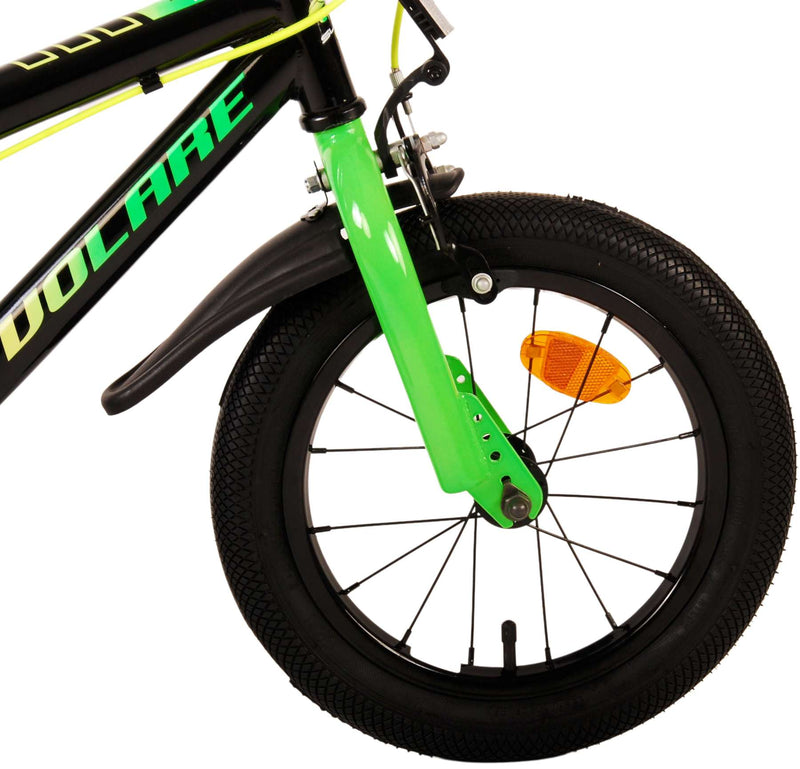 Afbeelding laden in galerijviewer, Volare Super GT Kinderfiets Jongens 14 inch Groen Twee handremmen