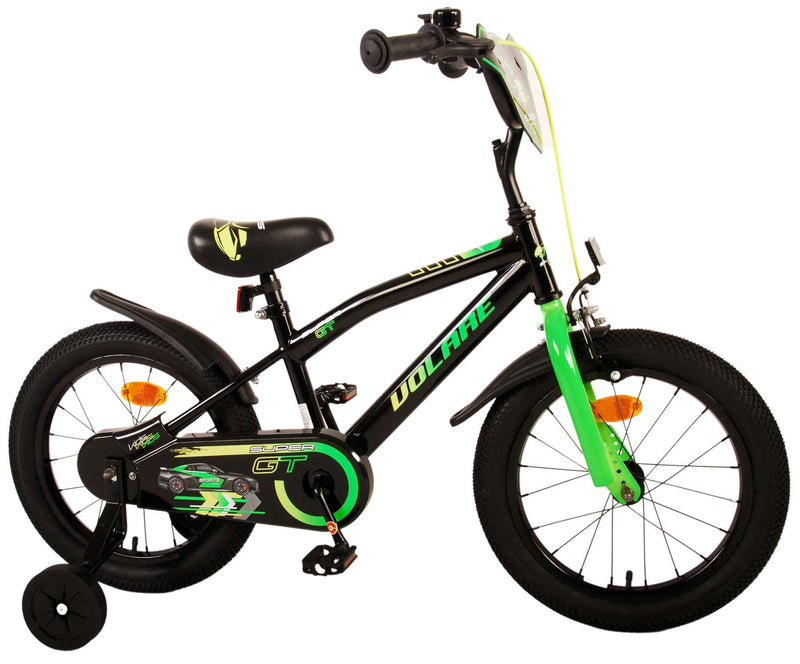 Afbeelding laden in galerijviewer, Volare Super GT Kinderfiets - Jongens - 16 inch - Groen