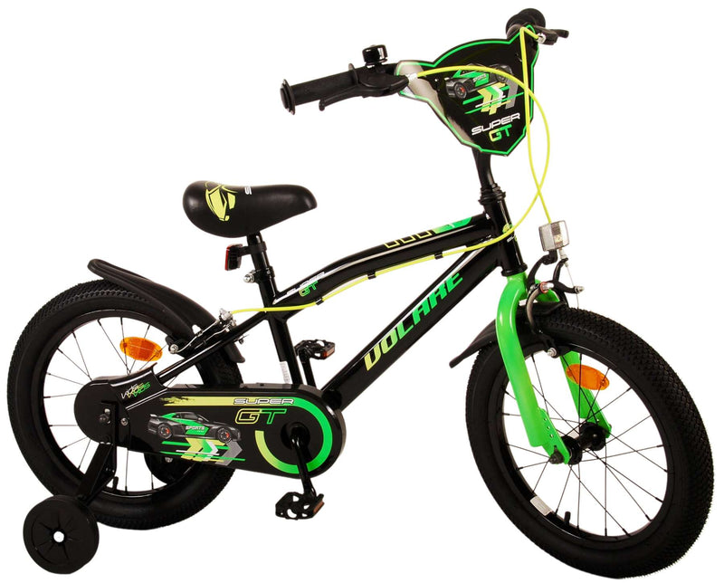 Afbeelding laden in galerijviewer, Volare Super GT Kinderfiets - Jongens - 16 inch - Groen - Twee handremmen