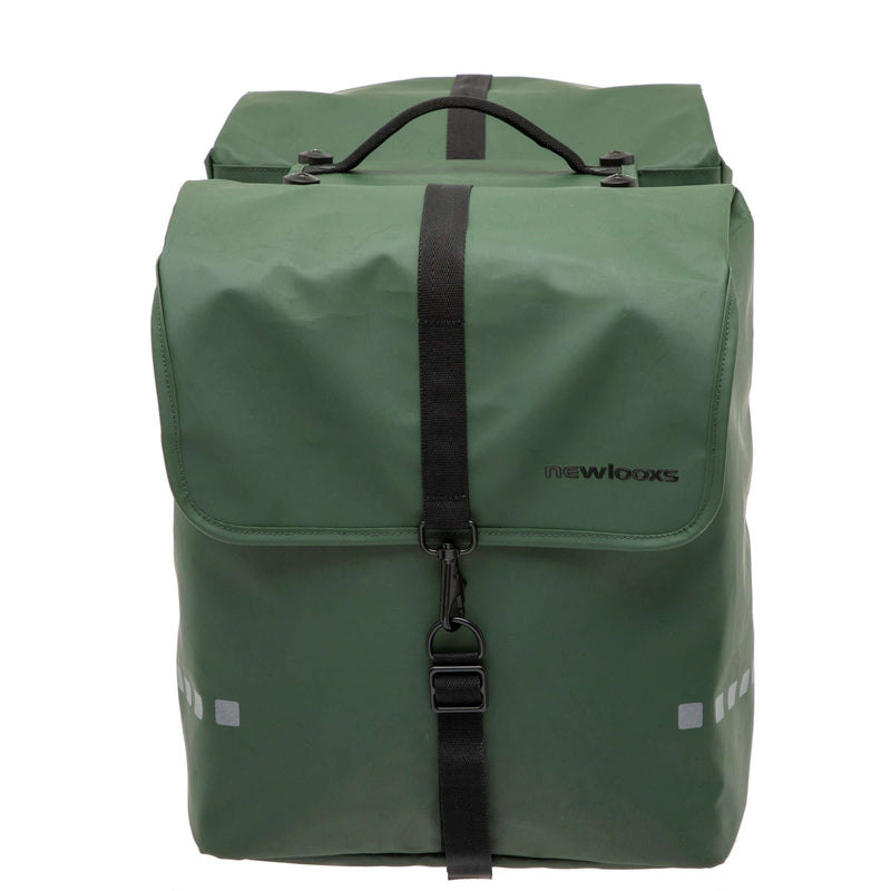 Afbeelding laden in galerijviewer, New Looxs Odense Dubbele Fietstas - Groen - 39L