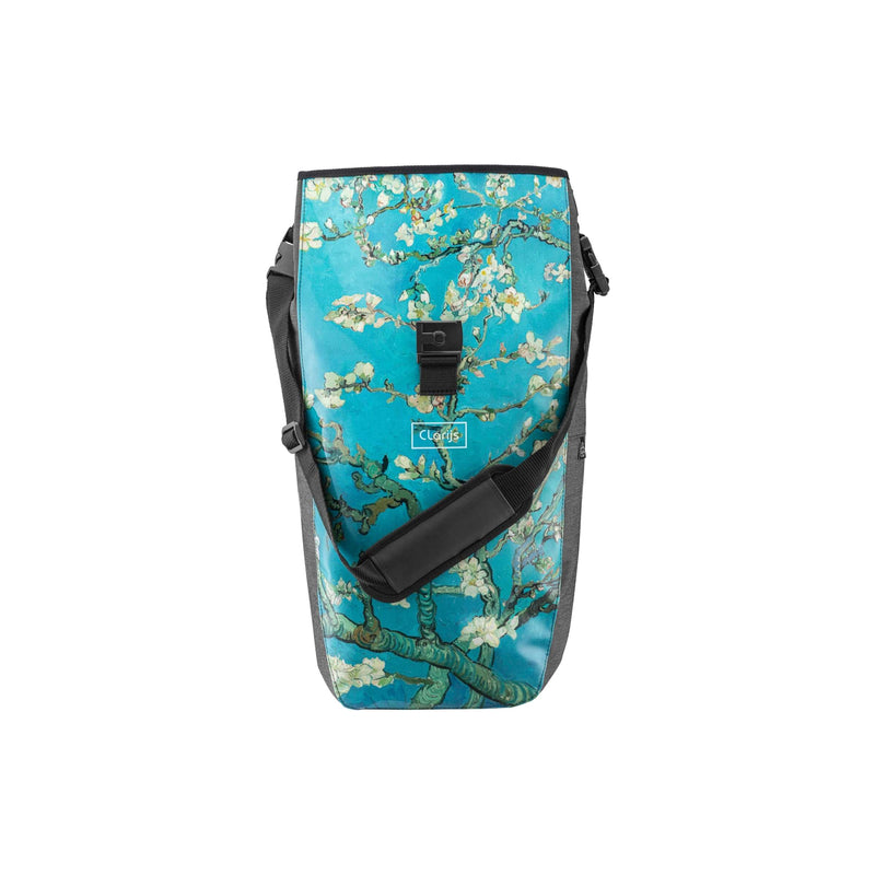 Afbeelding laden in galerijviewer, Clarijs fietstas solobag 24l van gogh almond blossom