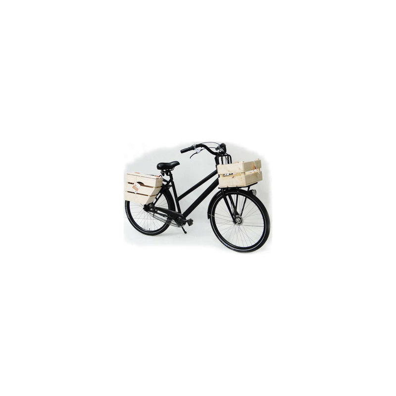 Afbeelding laden in galerijviewer, Fietskrat B1 blank vuren hout 40x30x24cm