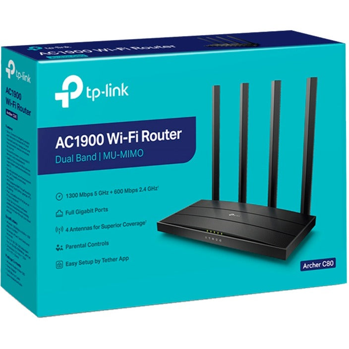 Afbeelding laden in galerijviewer, TP-Link Archer C80 AC1900 Wireless MU-MIMO Wi-Fi Router