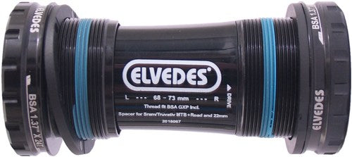 Afbeelding laden in galerijviewer, Trapas Elvedes Hollowtech Sram Truvativ Mtb Race Zwart