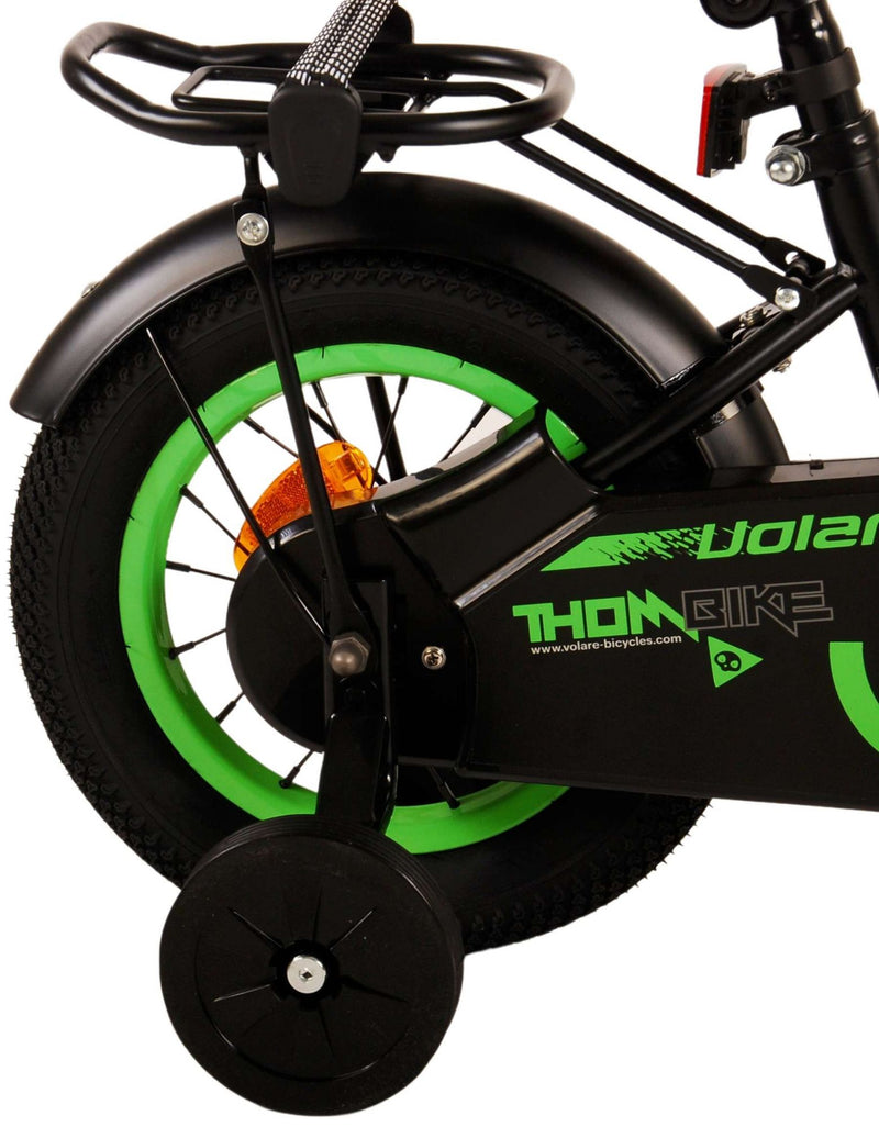 Afbeelding laden in galerijviewer, Volare Thombike Kinderfiets - Jongens - 12 inch - Zwart Groen