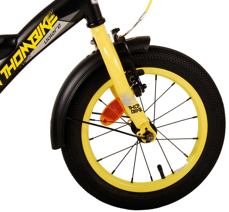 Afbeelding laden in galerijviewer, Volare Thombike Kinderfiets - Jongens - 14 inch - Zwart Geel