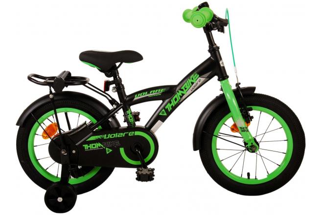 Afbeelding laden in galerijviewer, Volare Thombike Kinderfiets - Jongens - 14 inch - Zwart Groen
