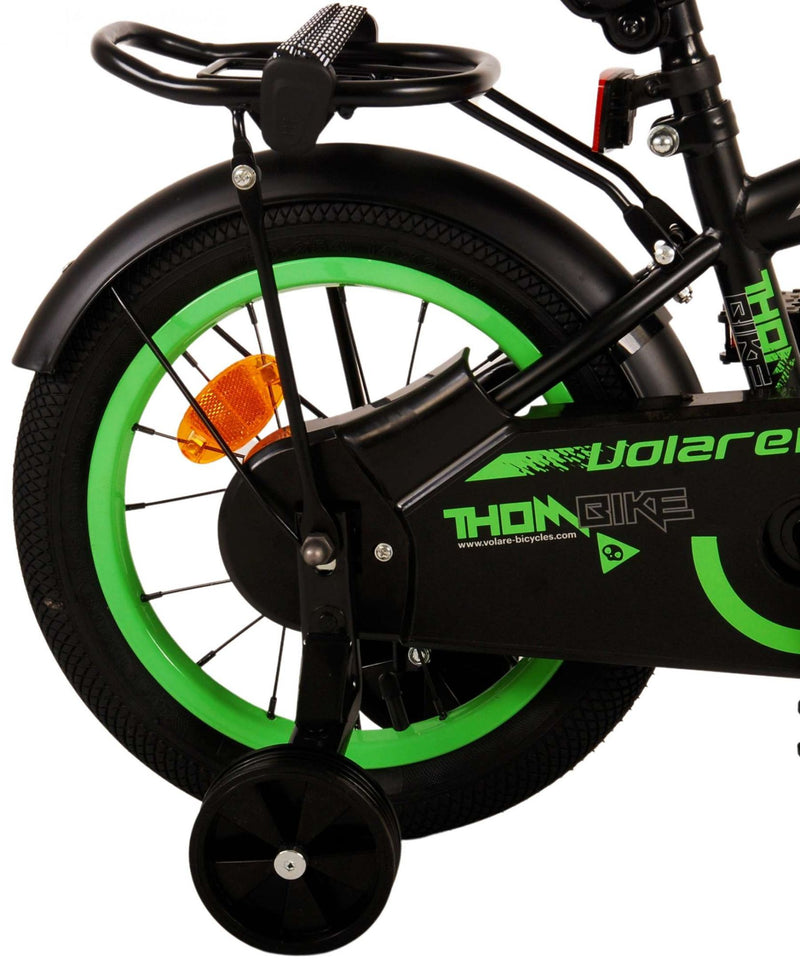 Afbeelding laden in galerijviewer, Volare Thombike Kinderfiets - Jongens - 14 inch - Zwart Groen