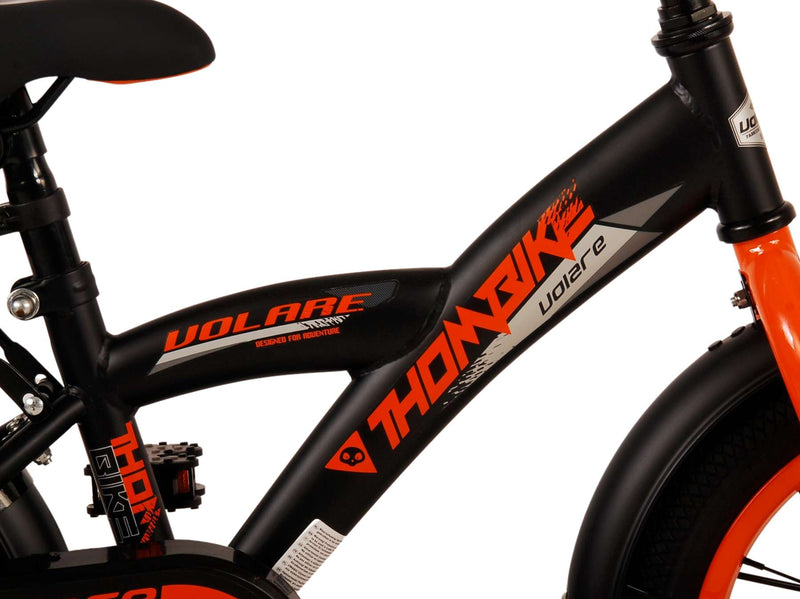 Afbeelding laden in galerijviewer, Volare Thombike Kinderfiets - Jongens - 14 inch - Zwart Oranje