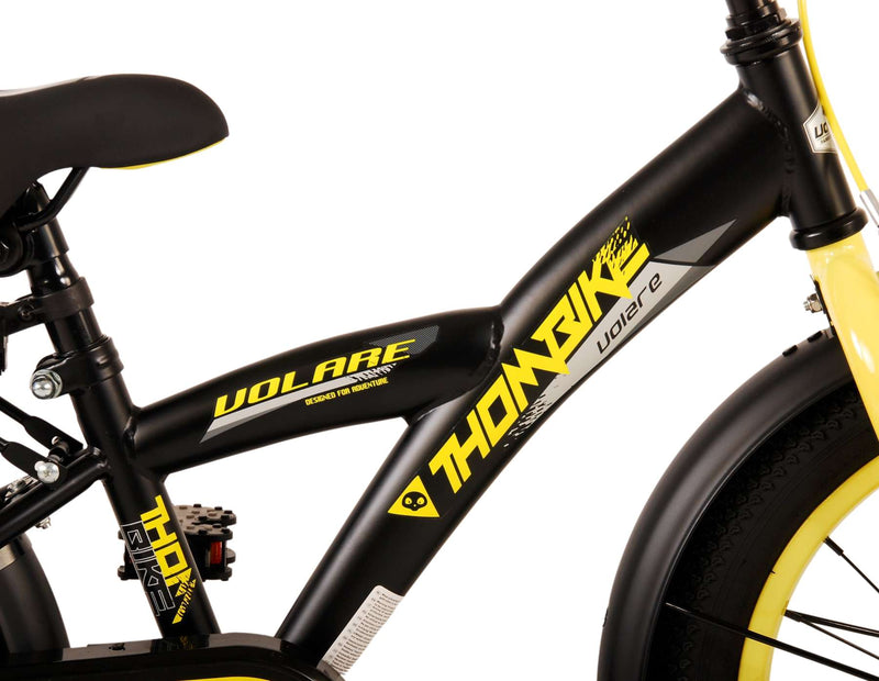 Afbeelding laden in galerijviewer, Volare Thombike Kinderfiets - Jongens - 16 inch - Zwart Geel