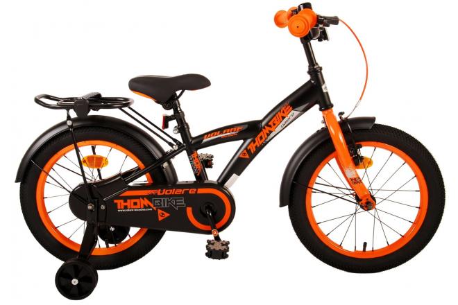 Afbeelding laden in galerijviewer, Volare Thombike Kinderfiets - Jongens - 16 inch - Zwart Oranje