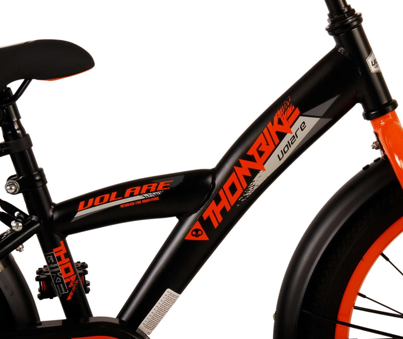 Afbeelding laden in galerijviewer, Volare Thombike Kinderfiets Jongens 18 inch Zwart Oranje