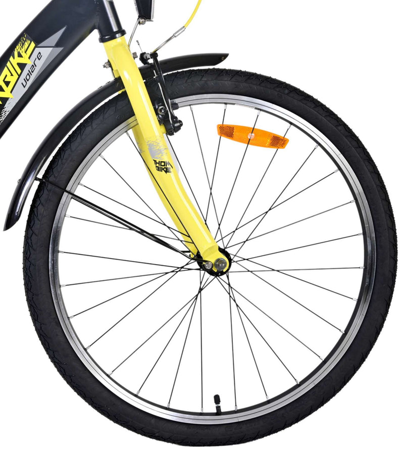 Afbeelding laden in galerijviewer, Volare Thombike Kinderfiets Jongens 24 inch Zwart Geel